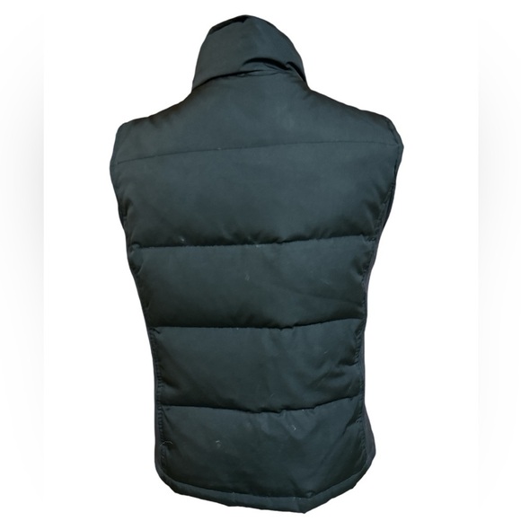 Gap Down & Feathers Quilted Puffer Vest Stretch Sides Pockets Cold Weather XS - Picture 3 of 7